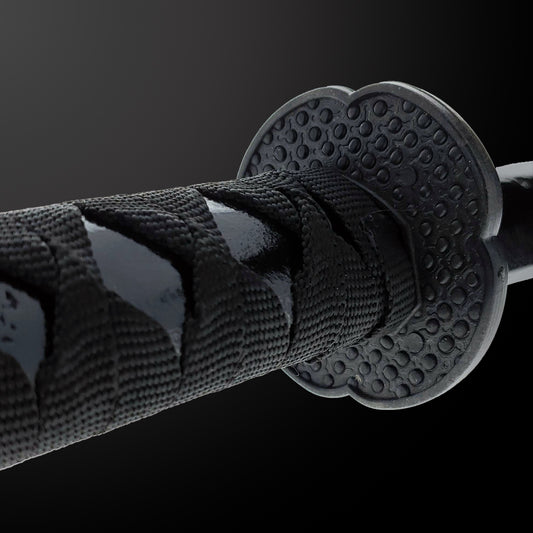 40" Black Wooden Samurai Sword (dragon)