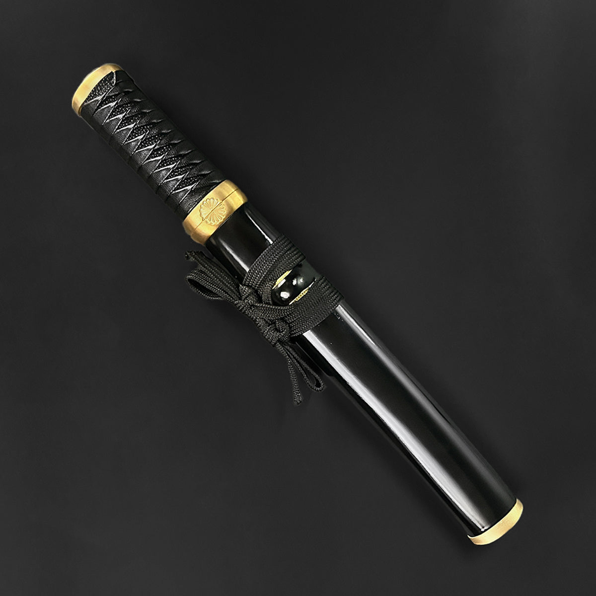 Asuka Hand-Forged Black Wood Scabbard Tanto