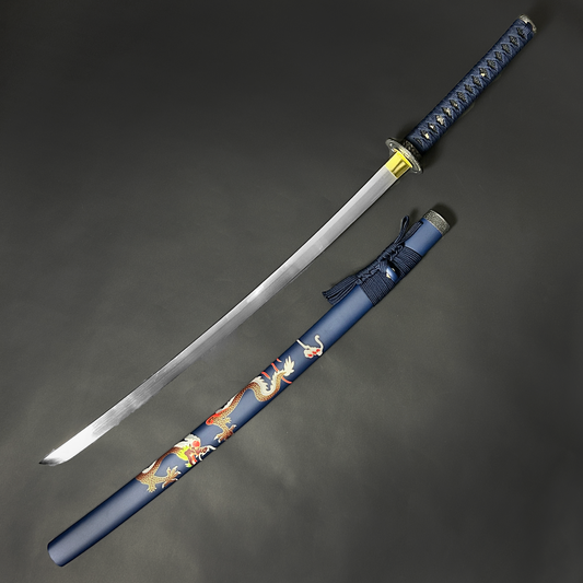 Musha Blue "Mizuchi"(The Hornless Dragon) Katana