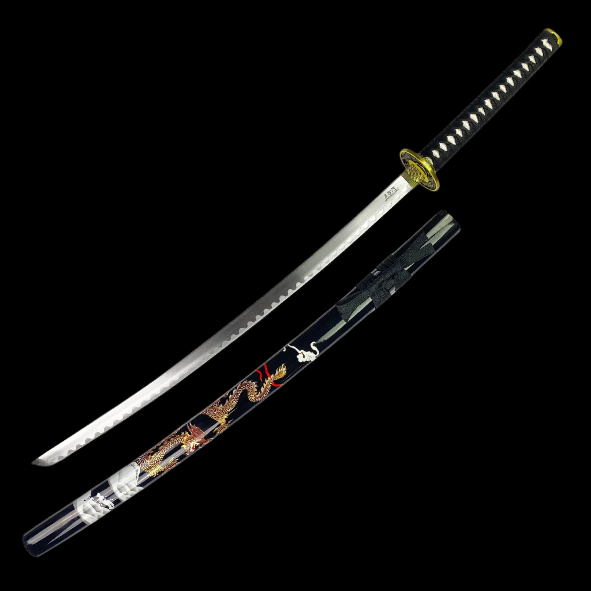 Bishamon Dragon Samurai Sword | Handcrafted Samurai Blade with Stand