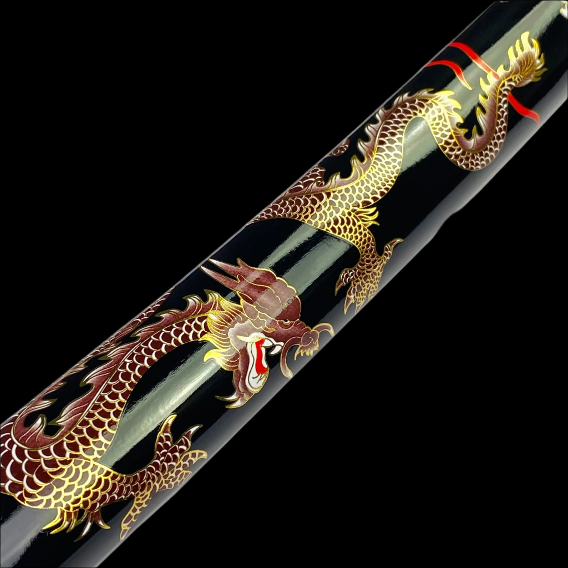 Bishamon Dragon Samurai Sword | Handcrafted Samurai Blade with Stand