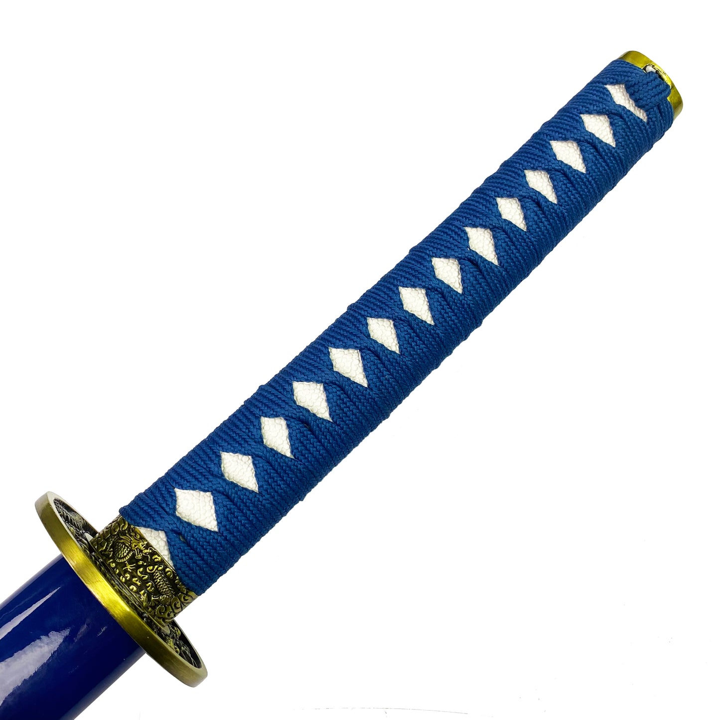 42 1/2" Samurai sword blue dragon scabbard w/stand