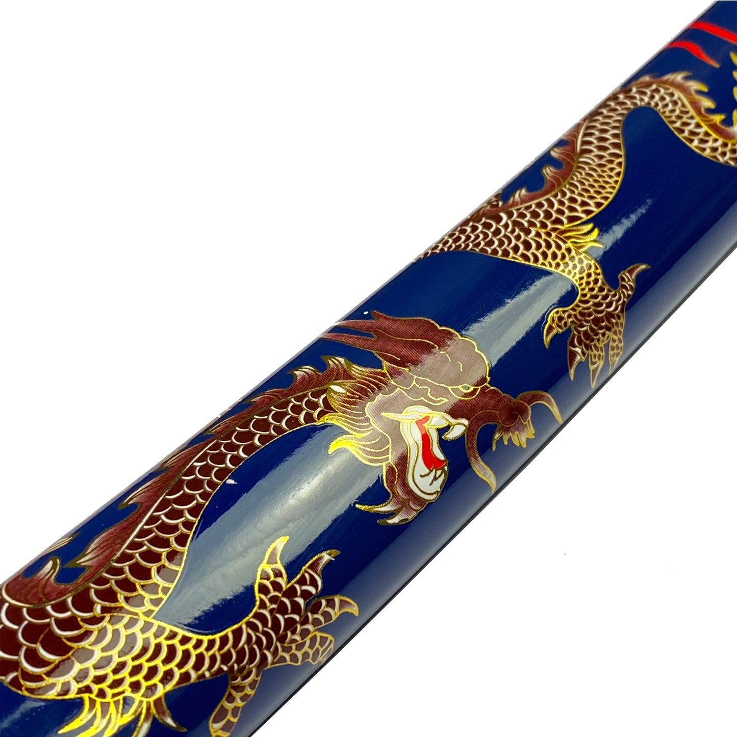 42 1/2" Samurai sword blue dragon scabbard w/stand