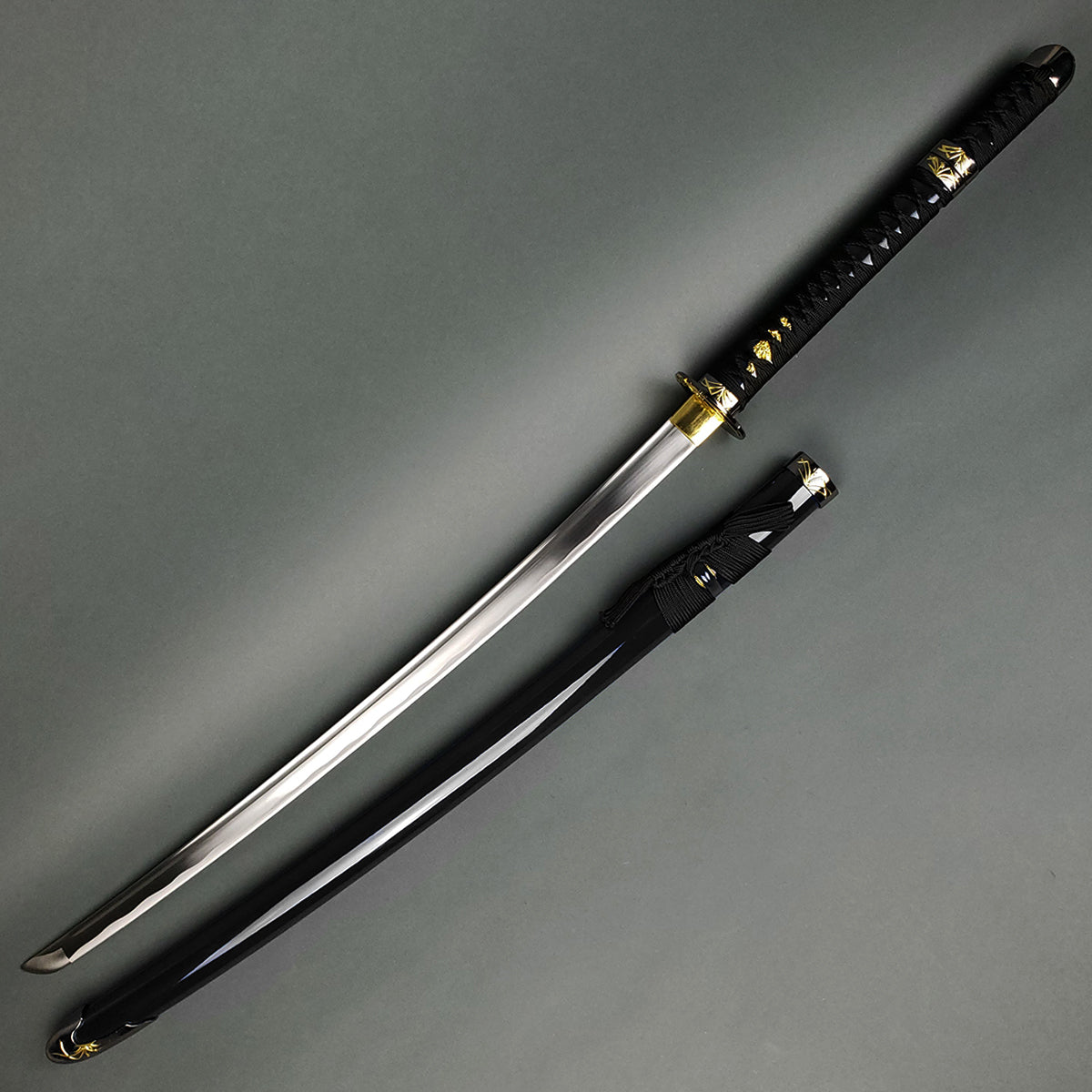 Musha Higanbana Katana w/ Tsuka Dagger (Black)