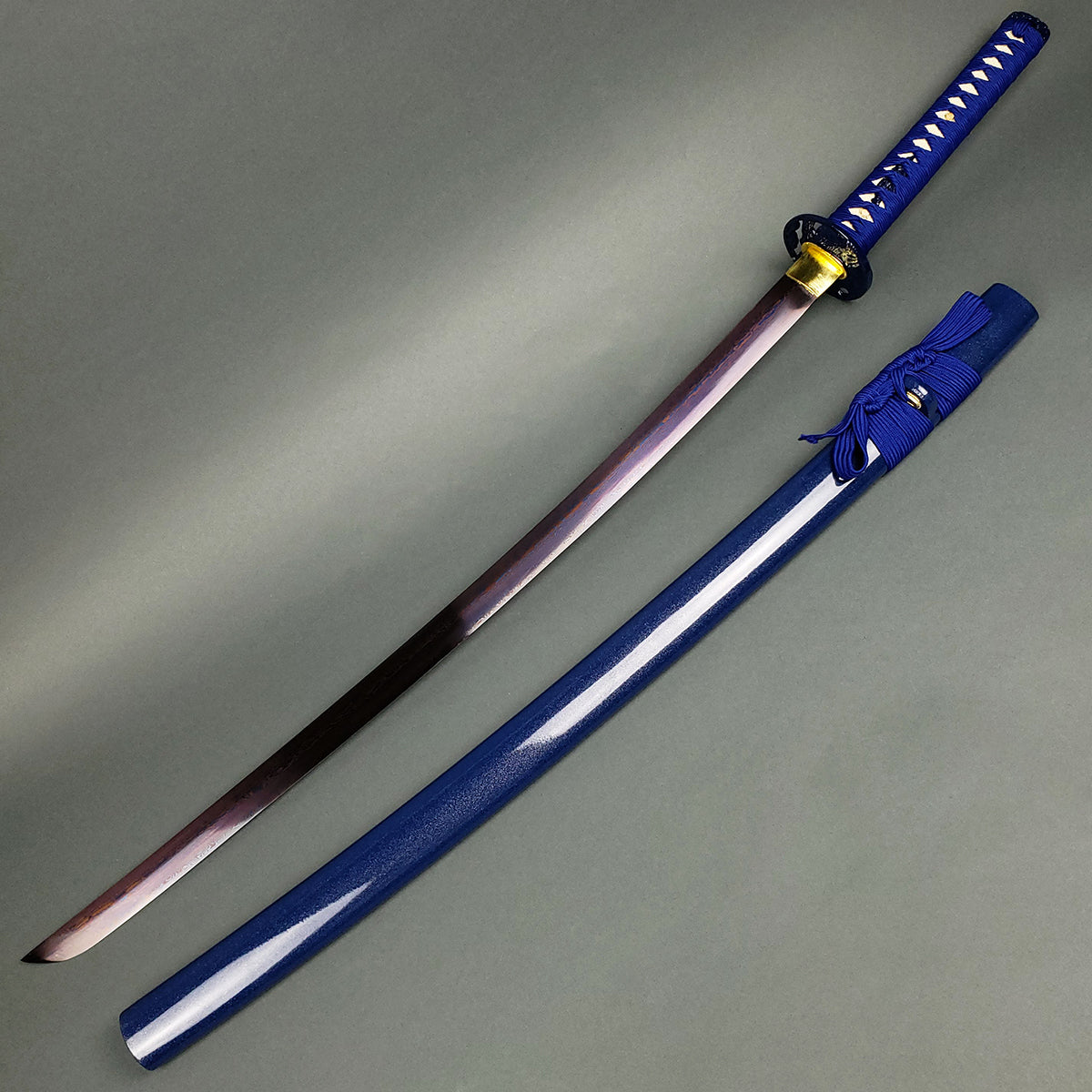 blue katana sword