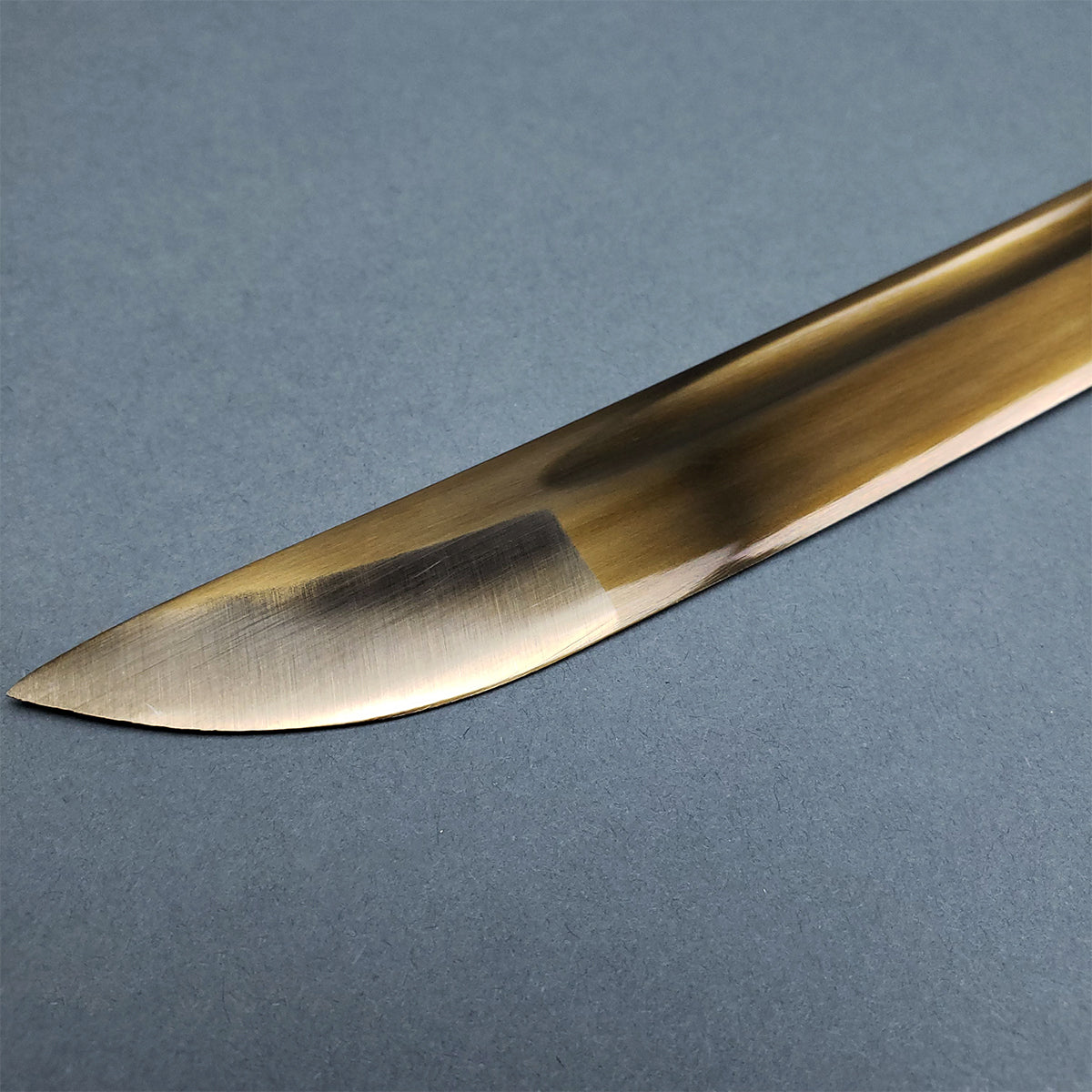 40 3/4" 1045 carbon steel blade with blood groove,