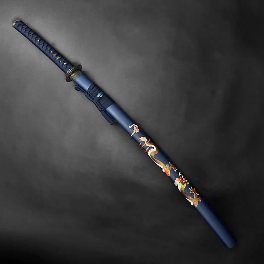 Musha Blue "Mizuchi"(The Hornless Dragon) Katana