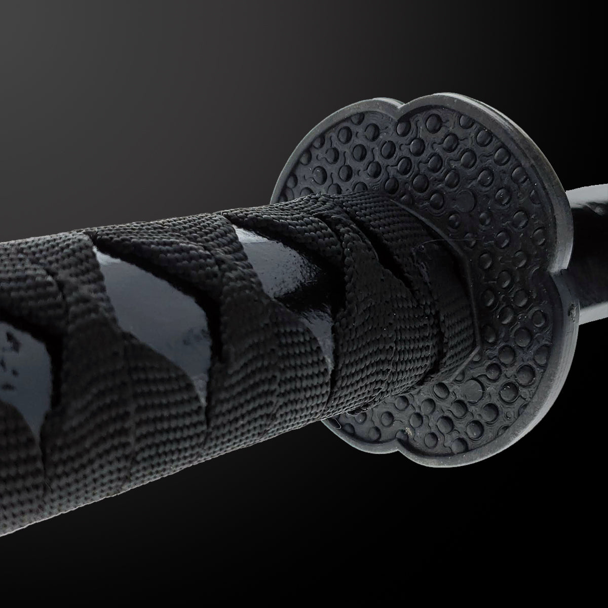 40" Black Wooden Samurai Sword (dragon)