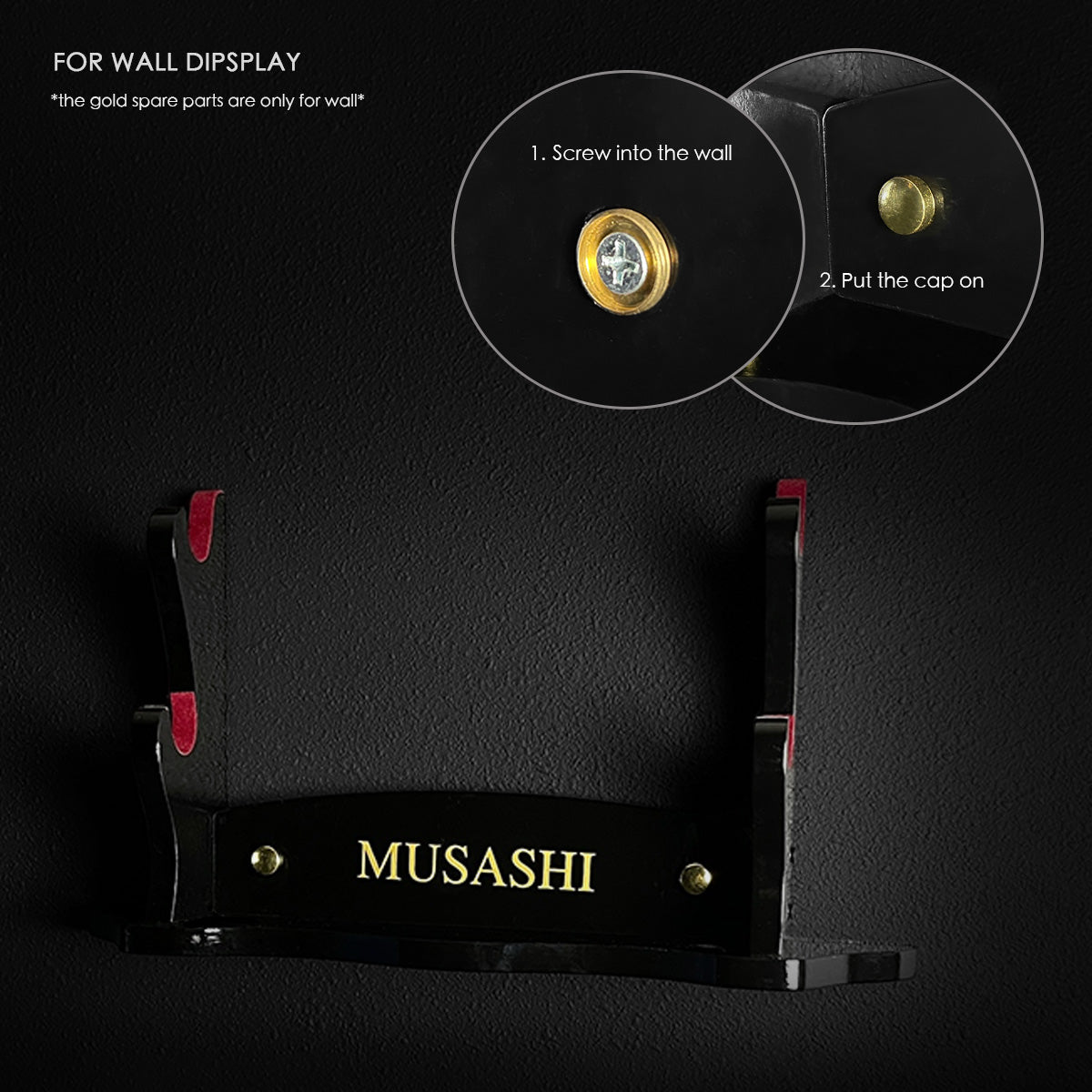 Musashi 2 PCS Swords Stand