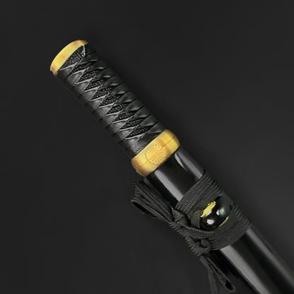 Asuka Hand-Forged Black Wood Scabbard Tanto