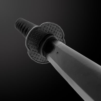 40" Black Wooden Samurai Sword (dragon)