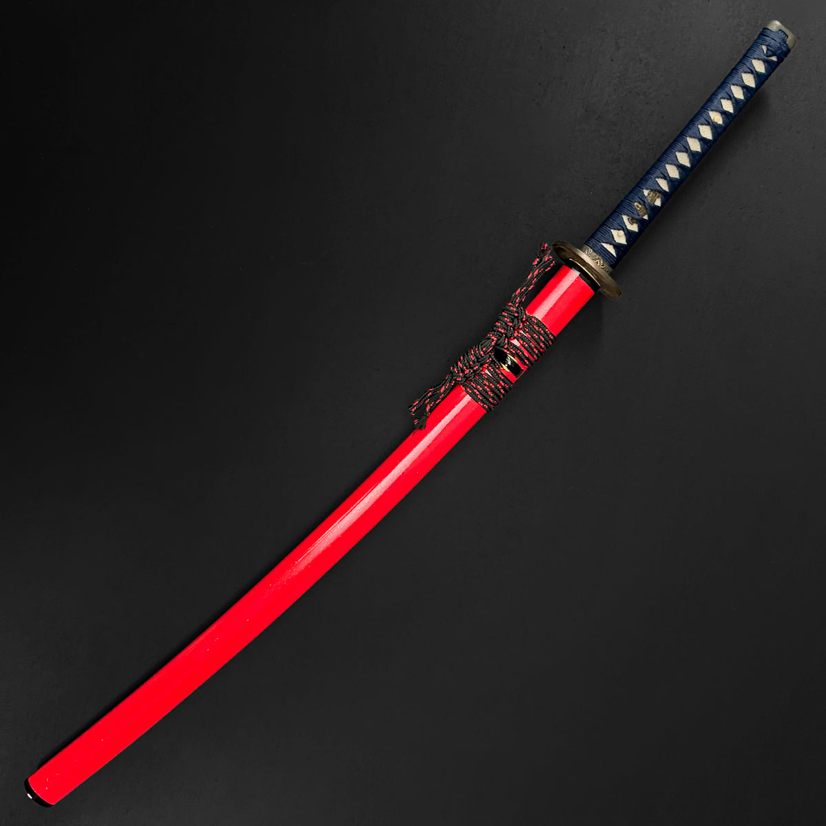 Musashi Dual Katana red scabbard detail