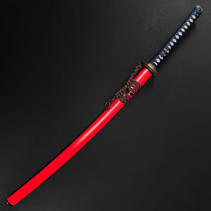 Musashi Dual Katana red scabbard detail