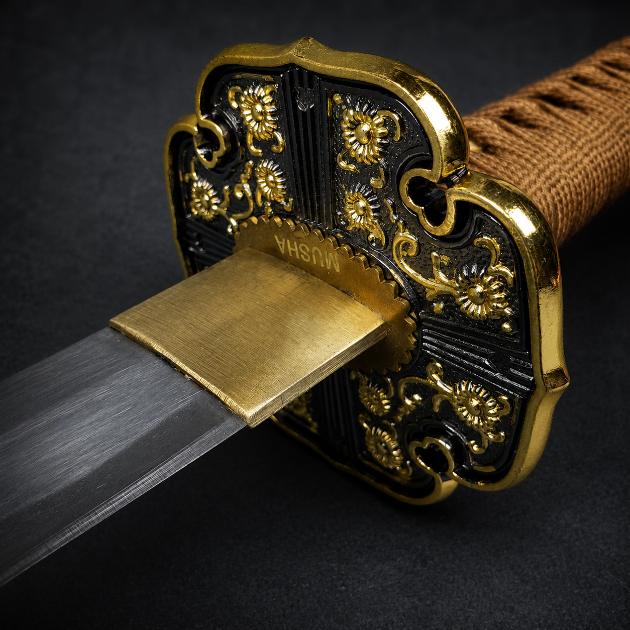 Musha Ceremonial Jintachi Katana (Gold)