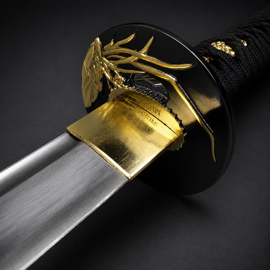 Musha Higanbana Katana w/ Tsuka Dagger (Black)