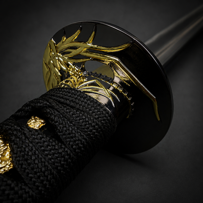 Musha Higanbana Katana w/ Tsuka Dagger (Black)