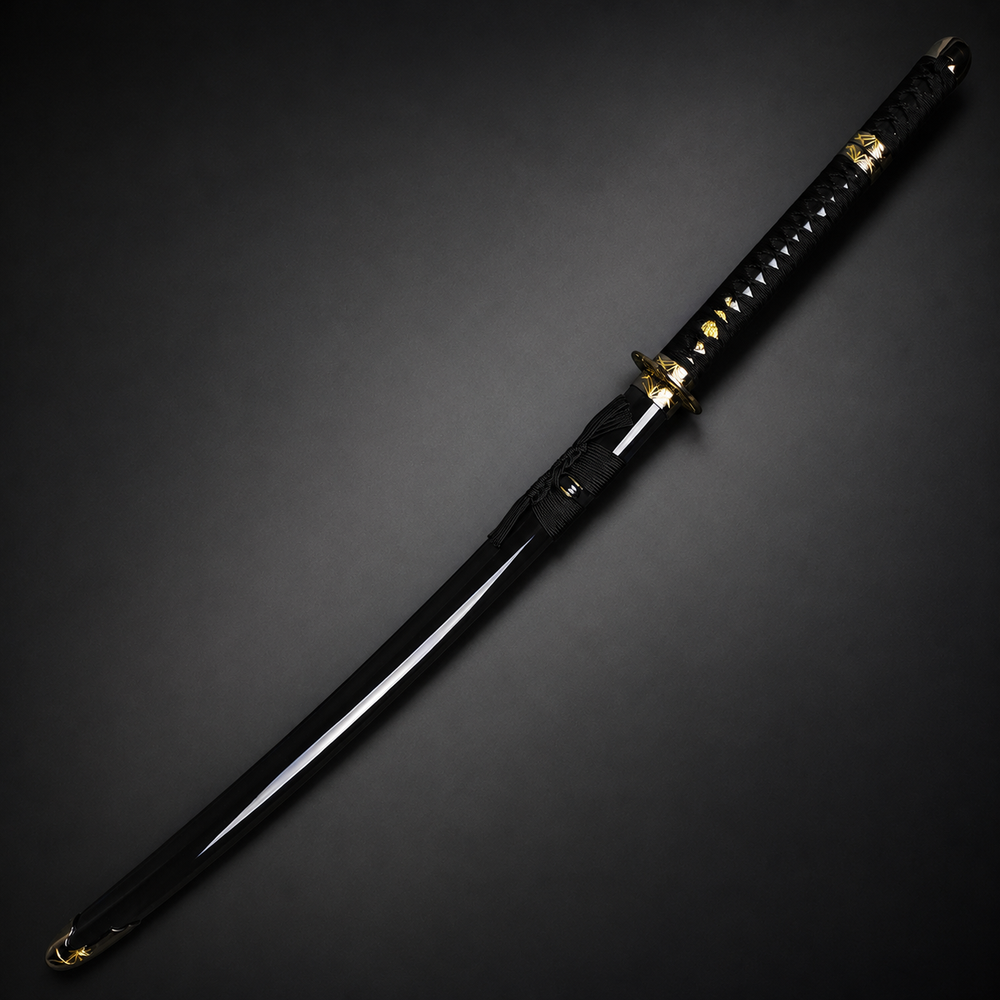 Musha Higanbana Katana w/ Tsuka Dagger (Black)