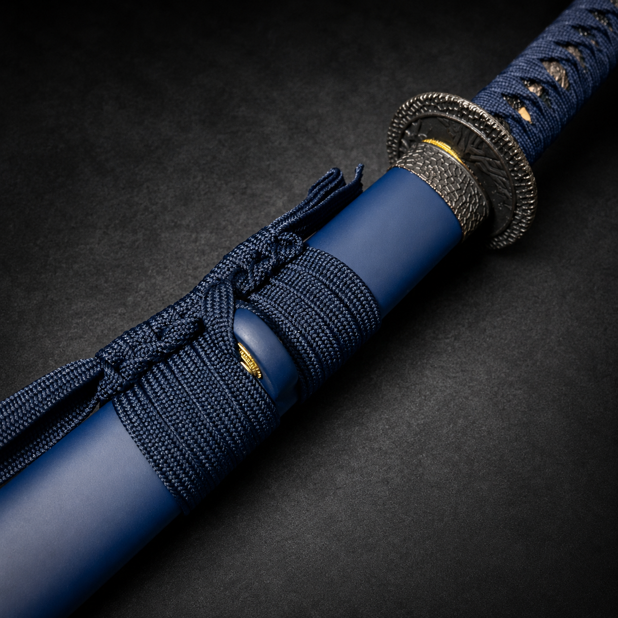 Musha "Mizuchi"(The Hornless Dragon) Blue Katana