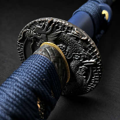 Musha "Mizuchi"(The Hornless Dragon) Blue Katana