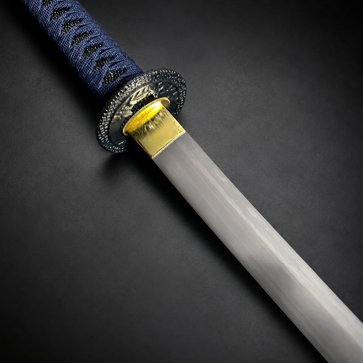 Musha "Mizuchi"(The Hornless Dragon) Blue Katana