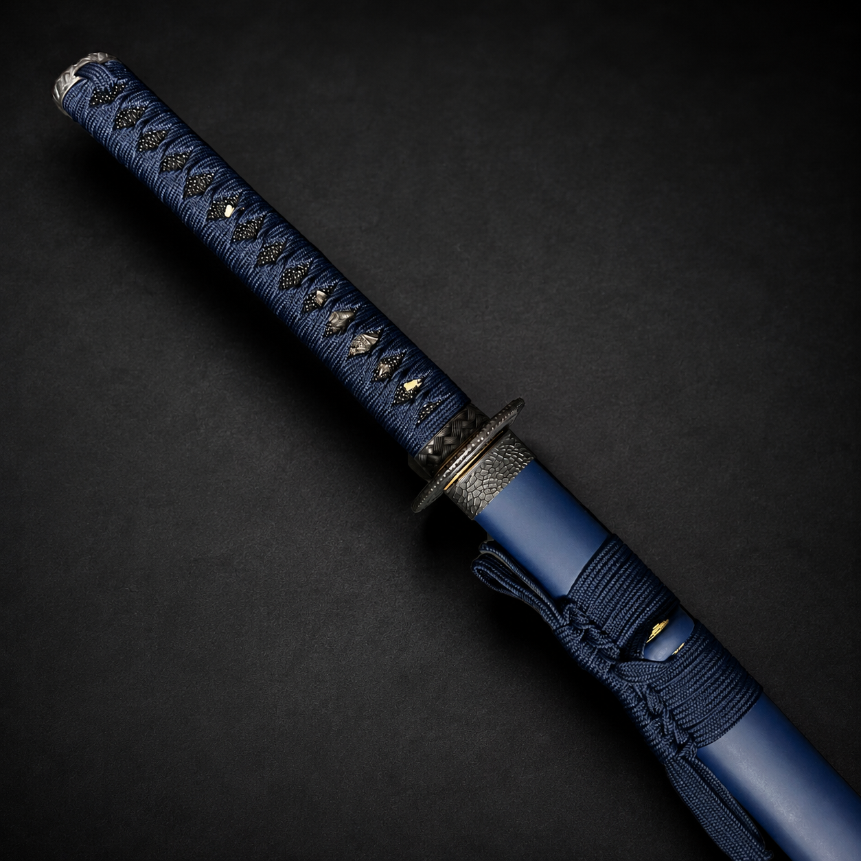 Musha "Mizuchi"(The Hornless Dragon) Blue Katana