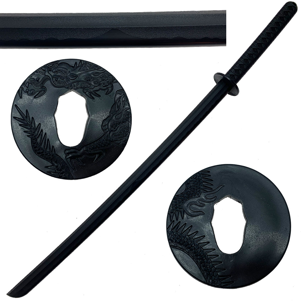 30" Blade Black Foam Samurai Practice Sword