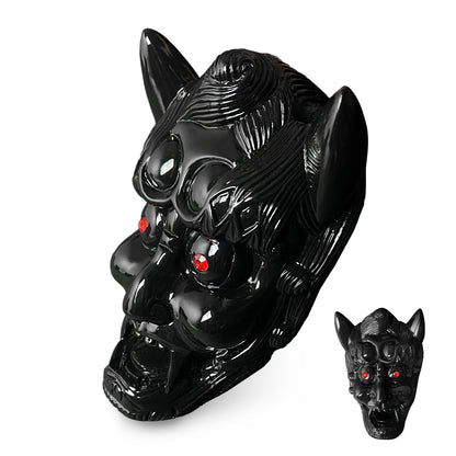 Decorative Black Demon Face Sai Holder