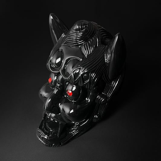 Decorative Black Demon Face Sai Holder