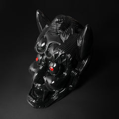 Decorative Black Demon Face Sai Holder