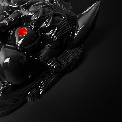 Decorative Black Demon Face Sai Holder