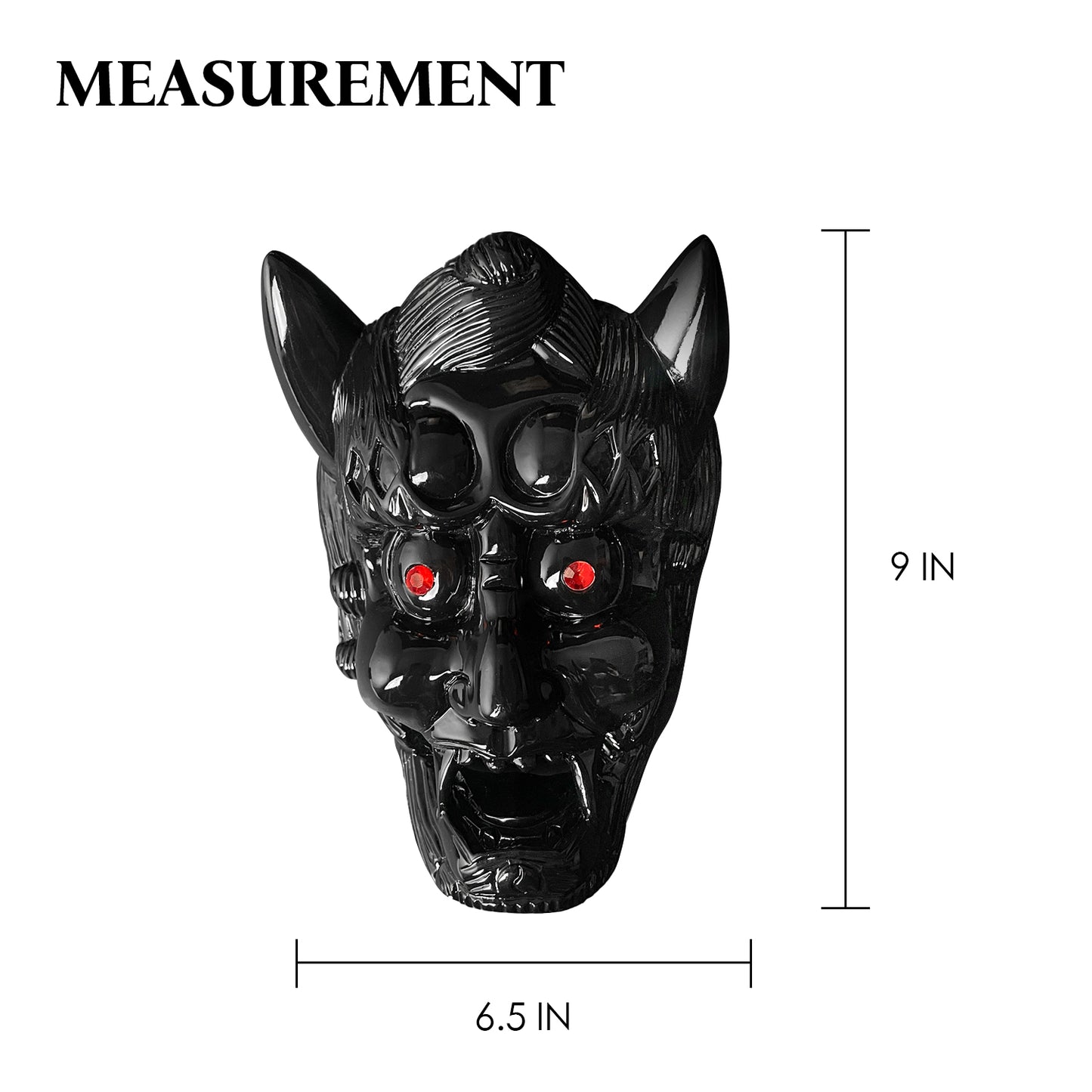 Decorative Black Demon Face Sai Holder