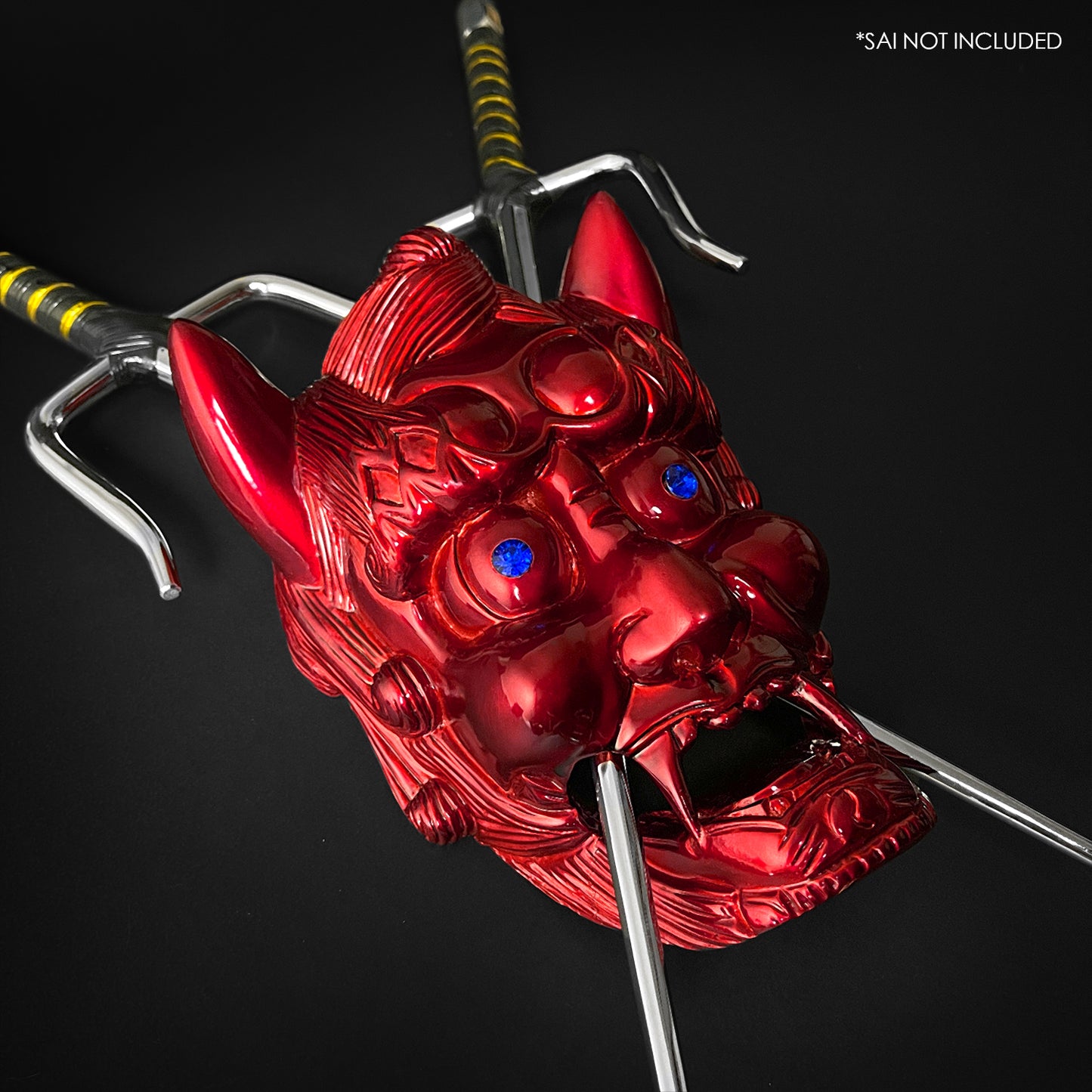 Decorative Demon Face Sai Holder