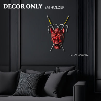 Decorative Demon Face Sai Holder