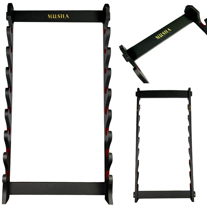 39" Musha 8 PCS Sword Wall Stand