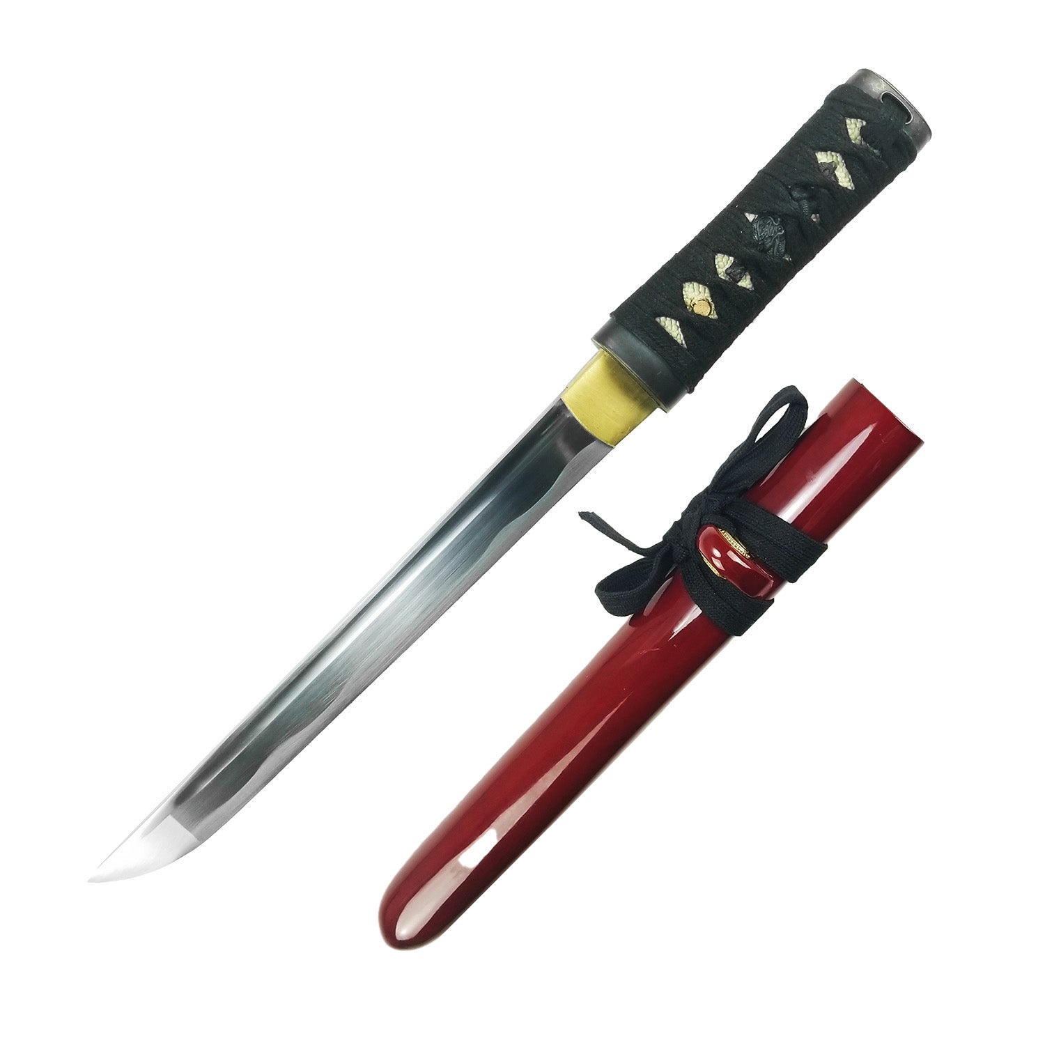 Musha Burgundy 3 Pieces Samurai Sword Set | 1045 Steel Set