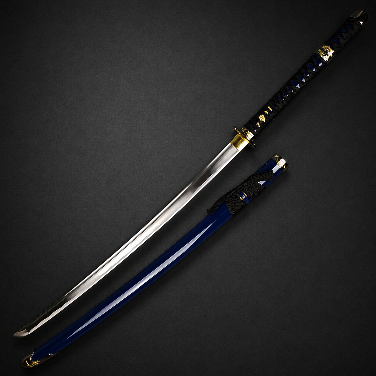 Musha Higanbana Katana w/ Tsuka Dagger (Blue)