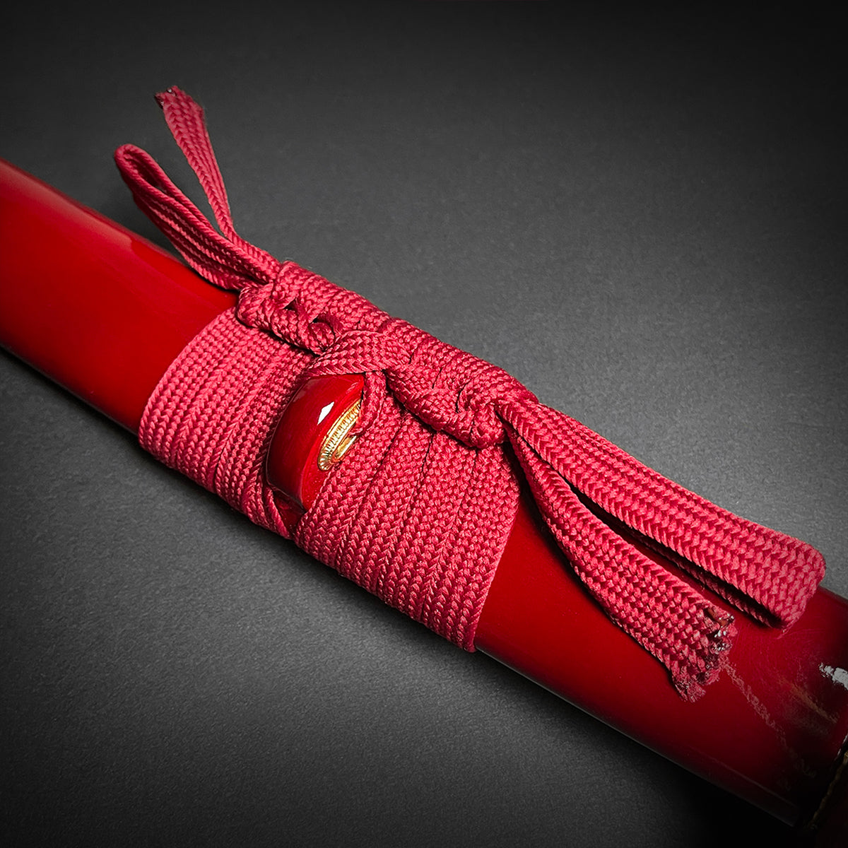 "Dragon" Red Samurai Katana Sword - Authentic Musha Swords.