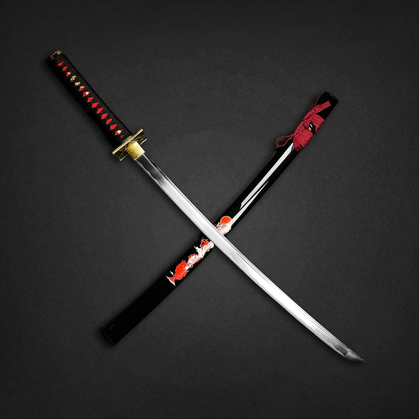 Red Dragon Hand Forged Katana.