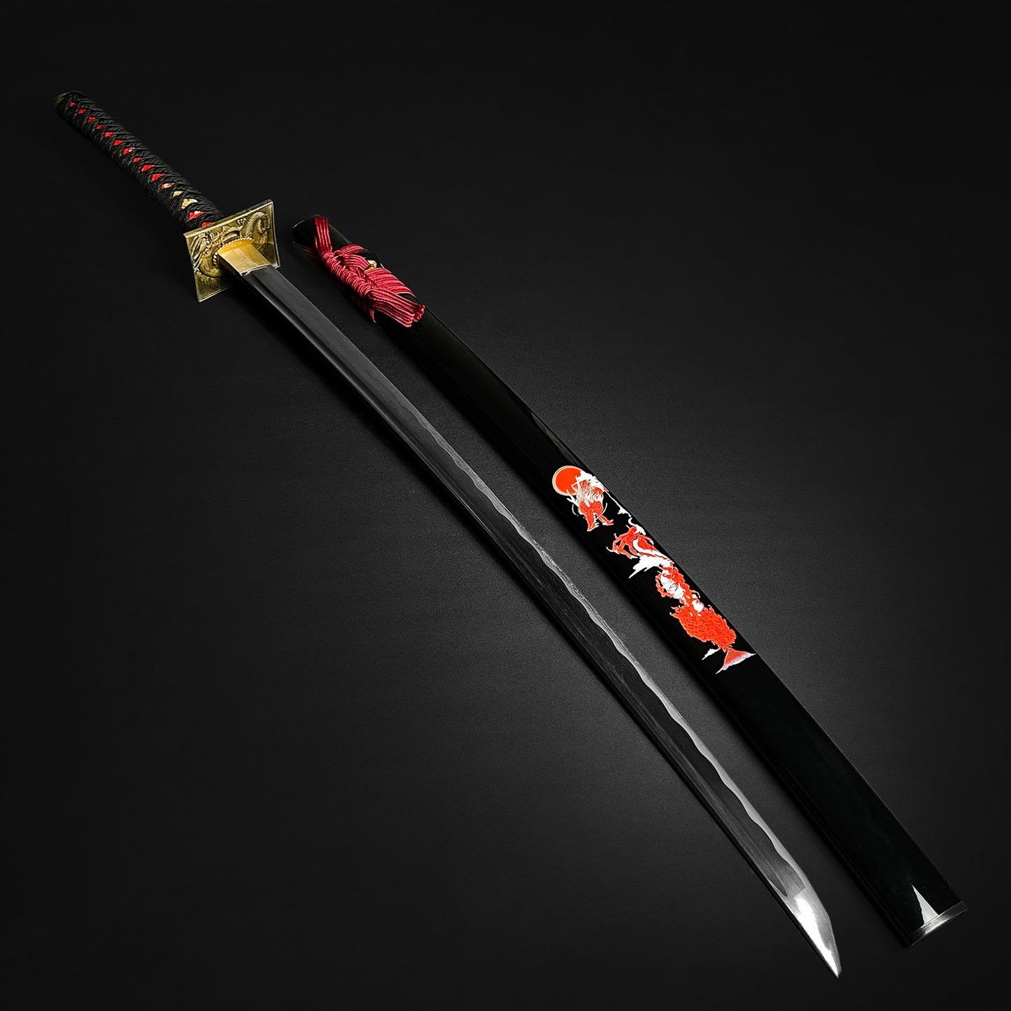 Red Dragon Hand Forged Katana.