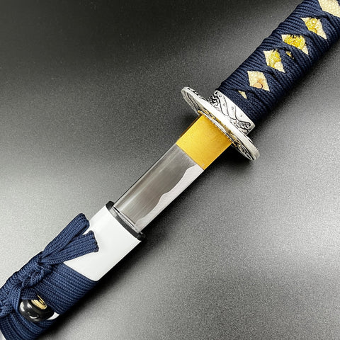 Musha White "Watatsumi" Katana - Authentic Samurai Sword For Sale 