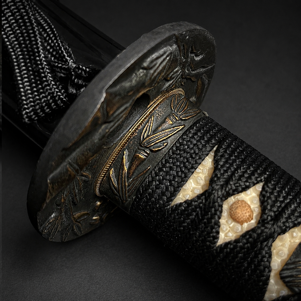 Musha Black "Bamboo & Plum Flower" Katana