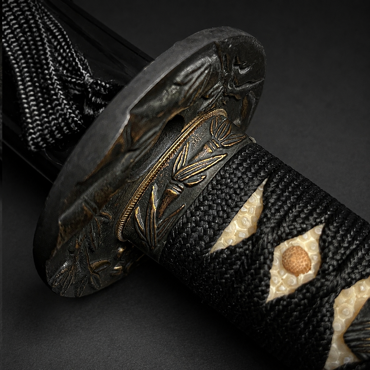 Musha Black "Bamboo & Plum Flower" Katana