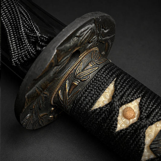 Musha Black "Bamboo & Plum Flower" Katana