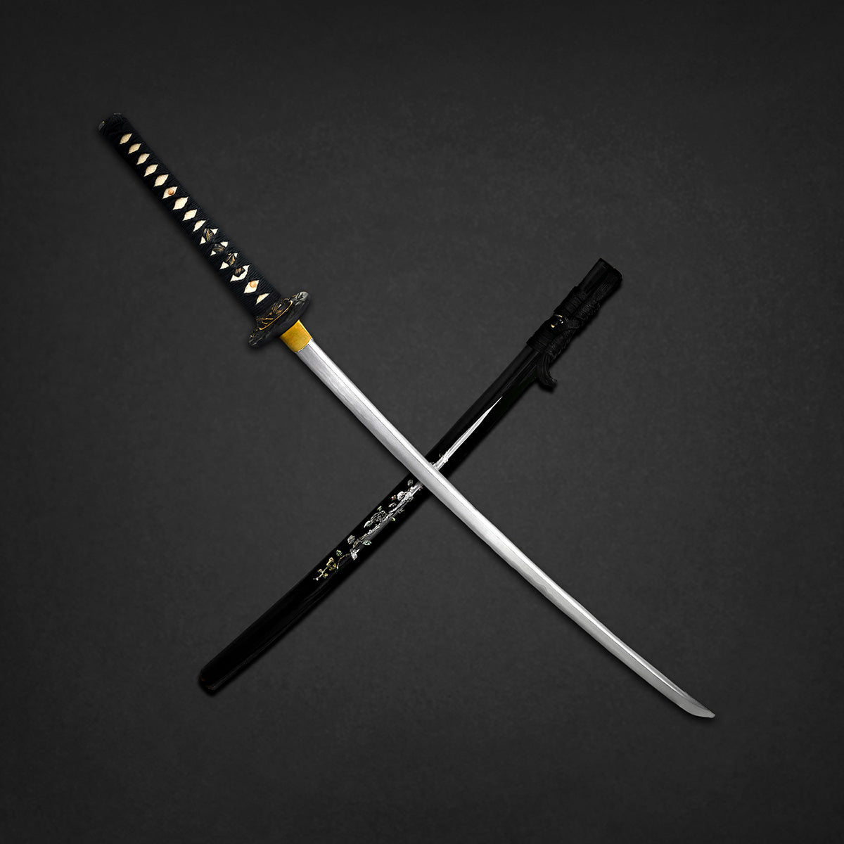 Musha Black "Bamboo & Plum Flower" Katana