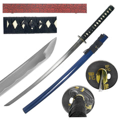 Musha Blue Samurai Sword with Gift Box