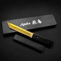 Asuka Modern Tanto Gold Damascus Pattern