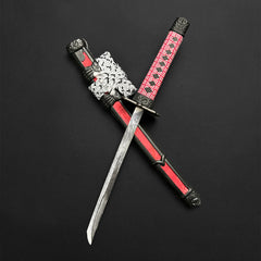 Mini Katana Letter Opener - Red Mini Samurai Sword Letter Opener