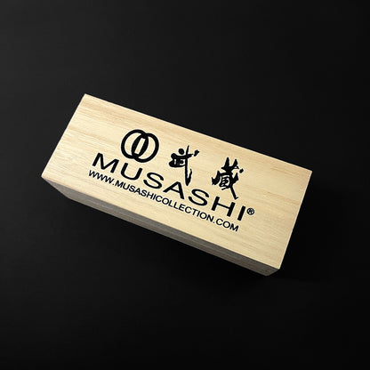 Musashi Samurai Sword Maintenance Kit wooden box by Musashi Swords for sword cleaning and care