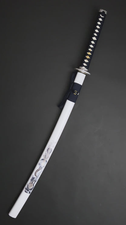 Musha White "Watatsumi" Katana