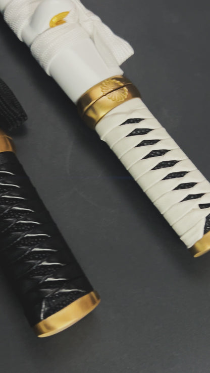 Asuka Hand-Forged White Wood Scabbard Tanto